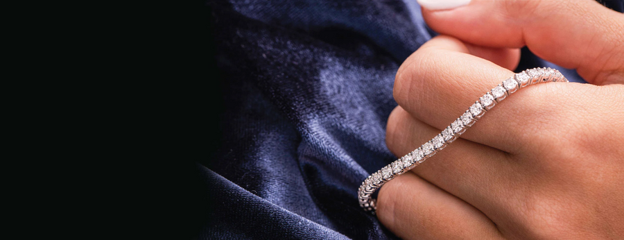 Lab Grown Diamond Tennis Bracelets
