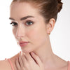 Channel Set Natural Diamond Huggie Earrings Yellow Gold