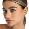 Petite Natural Diamond Huggie Curl Earrings White Gold
