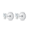 Mini Duo Natural Diamond Earrings White Gold