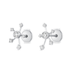 Natural Diamond Galaxy Earrings White Gold