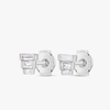 Trio Natural Diamond Baguette Earrings White Gold