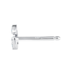 G Letter Natural Diamond Single Stud Earring White Gold