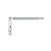Q Letter Natural Diamond Single Stud Earring White Gold