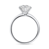 2 Carat Natural Round Knife-Edge Solitaire White Gold Ring