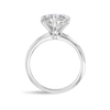 3 Carat Lab-Grown Round Knife-Edge Solitaire White Gold Ring