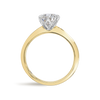 1 Carat Lab-Grown Round Knife-Edge Solitaire Yellow Gold