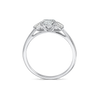 1 Carat Lab-Grown Emerald Trilogy With Side Emeralds White Gold Ring