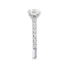 1 Carat Natural Round Diamond Band White Gold Ring