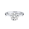 1.5 Carat Lab-Grown Round Classic Solitaire White Gold Ring