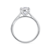 1.5 Carat Natural Round Classic Solitaire White Gold Ring
