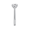 1.5 Carat Natural Round Classic Solitaire White Gold Ring