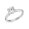 1.5 Carat Lab-Grown Round Classic Solitaire White Gold Ring