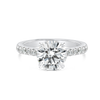 1.5 Carat Natural Round Diamond Band White Gold Ring