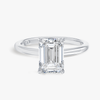 2.5 Carat Natural Emerald Solitaire White Gold Ring