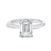2.5 Carat Natural Emerald Solitaire White Gold Ring