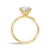 3 Carat Lab-Grown Oval Solitaire Yellow Gold Ring