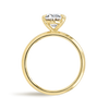 2 Carat Natural Oval Solitaire Yellow Gold Ring