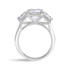 3 Carat Lab-Grown Asscher Trilogy With Side Asschers White Gold Ring