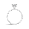 2 Carat Lab-Grown Radiant Diamond Band White Gold Ring