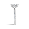 2 Carat Lab-Grown Radiant Diamond Band White Gold Ring
