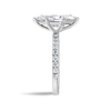 2 Carat Lab-Grown Marquise Diamond Band White Gold Ring