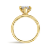 3 Carat Lab-Grown Marquise Solitaire Yellow Gold Ring