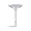2.5 Carat Lab-Grown Marquise Trilogy With Side Marquise White Gold Ring