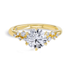 1.5 Carat Natural Round Diamond Band Yellow Gold Ring