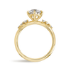 1.5 Carat Lab-Grown Round Diamond Band Yellow Gold Ring