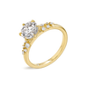 1.5 Carat Natural Round Diamond Band Yellow Gold Ring