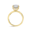 5 Carat Lab-Grown Emerald Solitaire Yellow Gold Ring