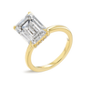 5 Carat Natural Emerald Solitaire Yellow Gold Ring