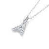 A Letter Natural Diamond Pendant White Gold