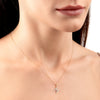 H Letter Natural Diamond Pendant Yellow Gold