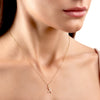 X Letter Natural Diamond Pendant Yellow Gold