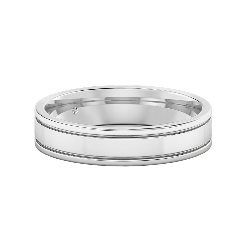 18K White Gold