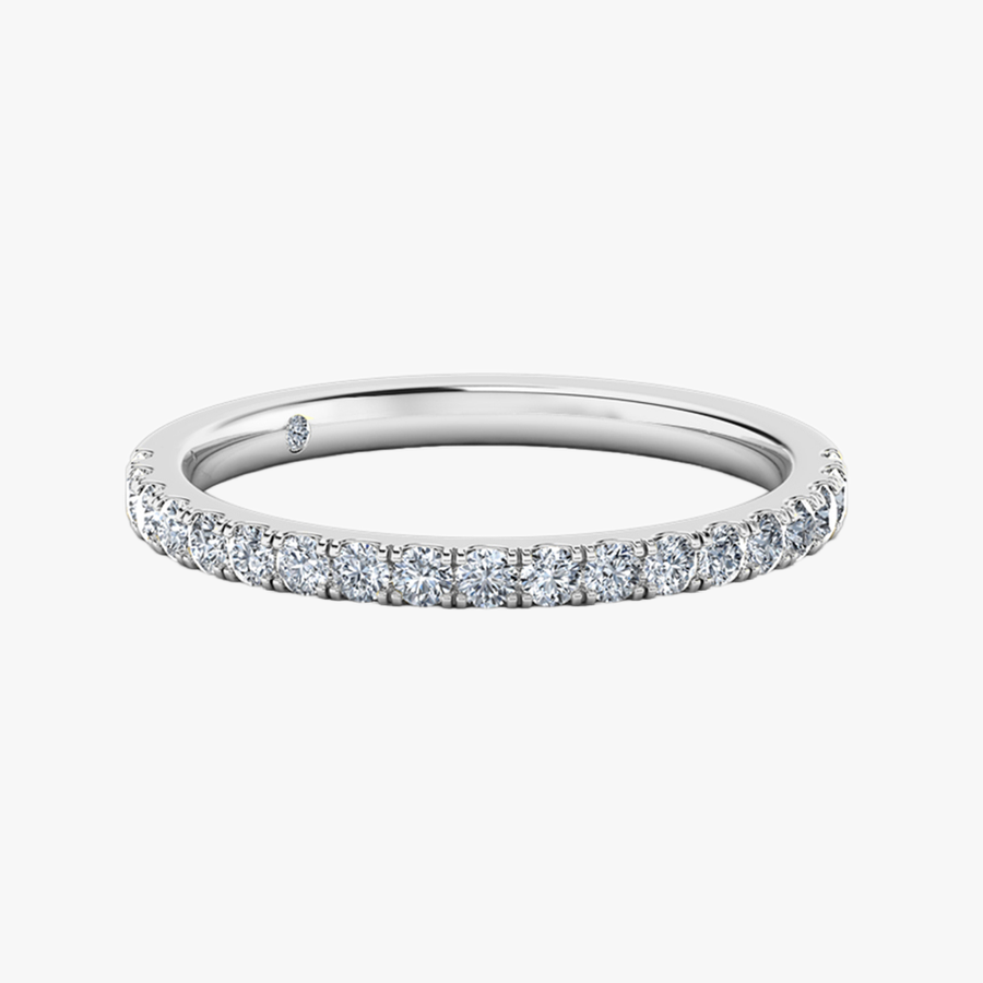 18K White Gold