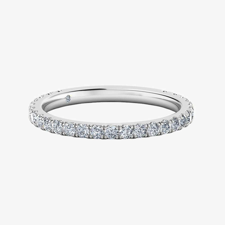 18K White Gold