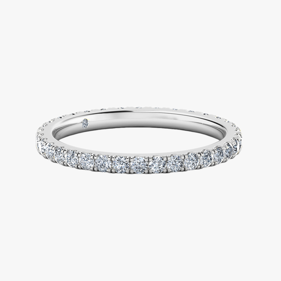 18K White Gold