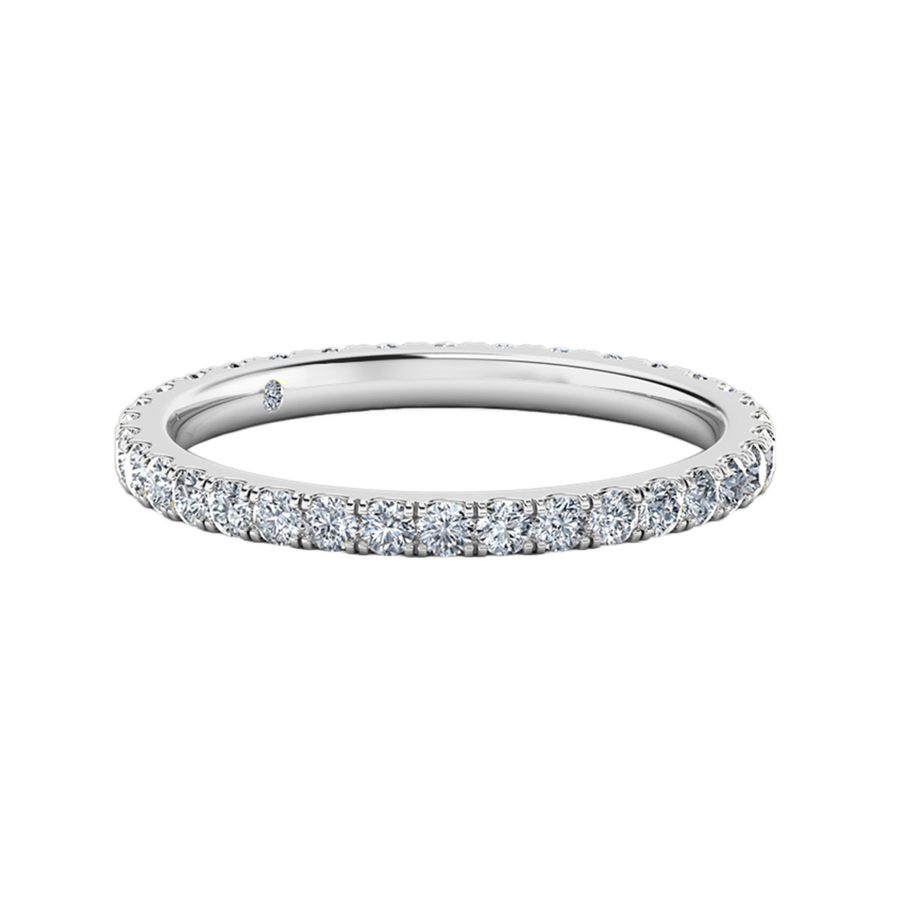18K White Gold
